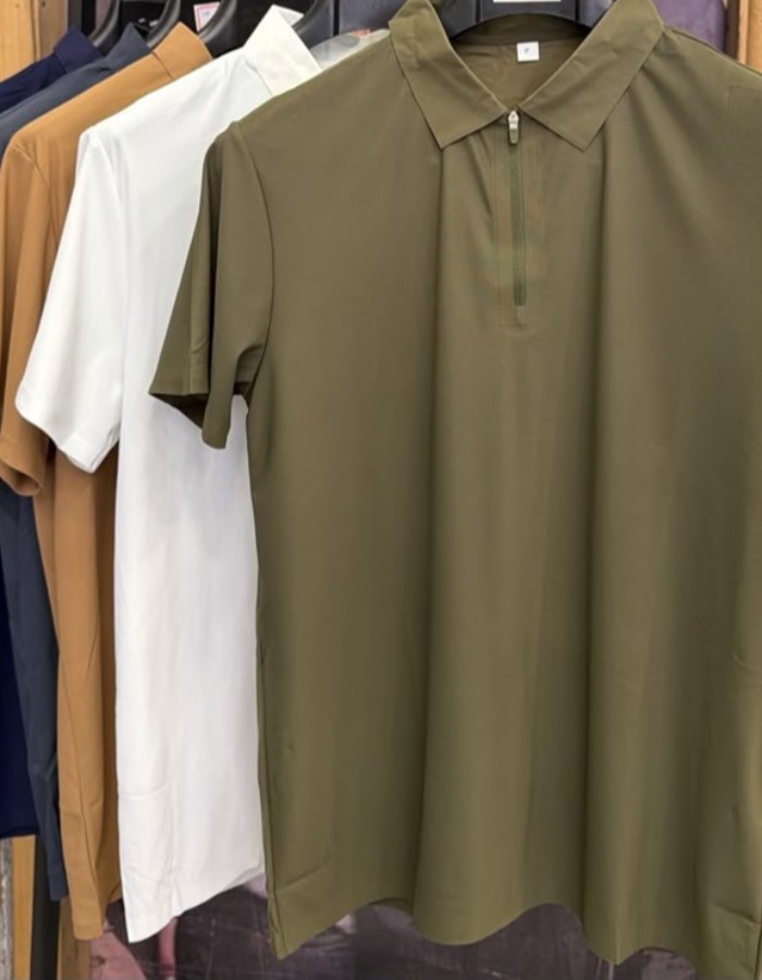 CAMISA POLO TECNOLOGICA  COM ZÍPER 