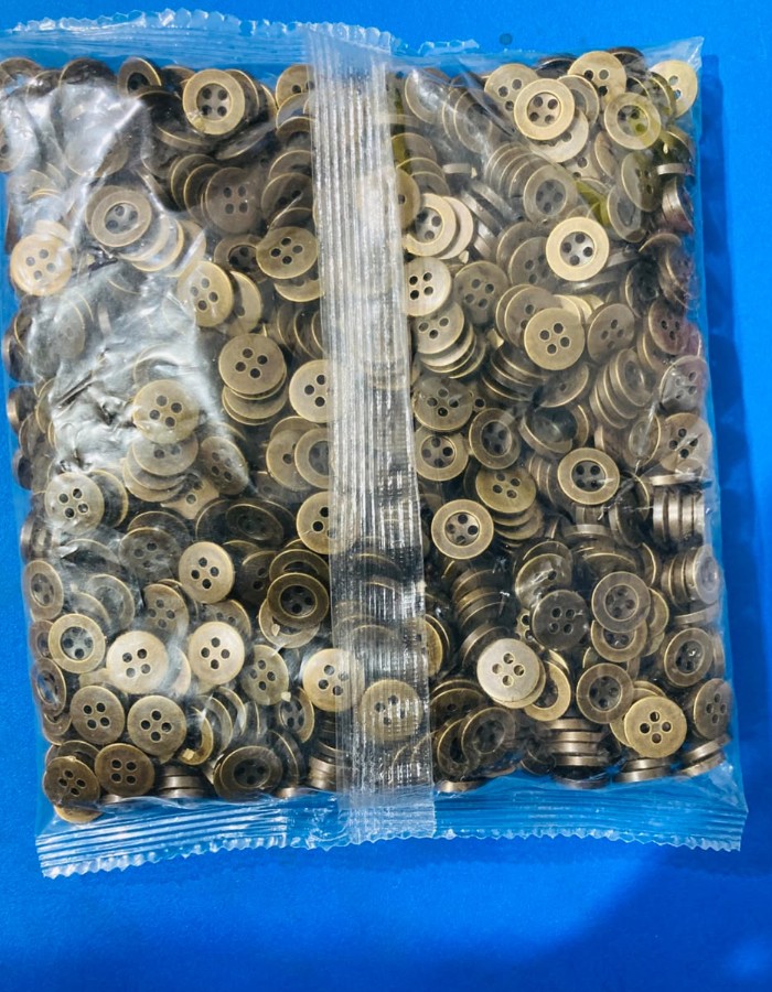 BOTÃO OURO VELHO PACOTE C/ 1000 UNIDADES