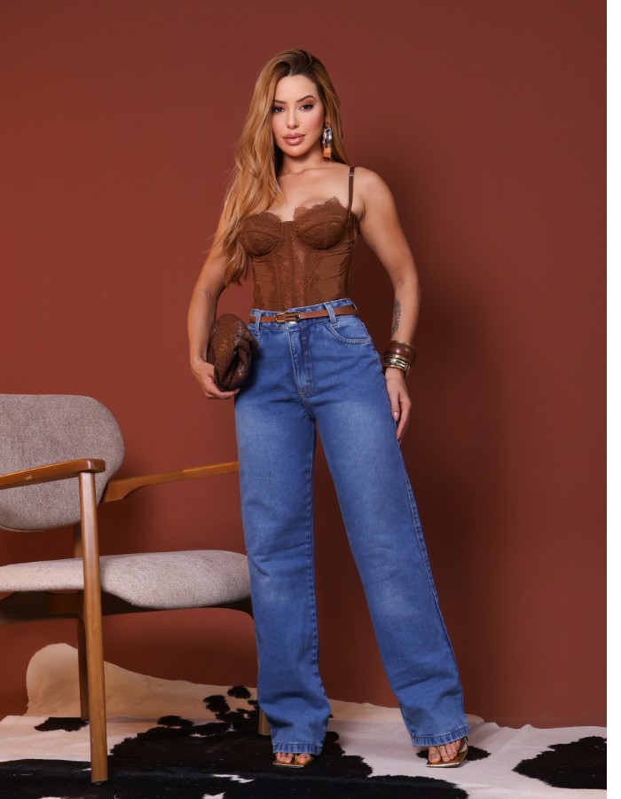 WIDE LEG PREMIUM COM CINTO 