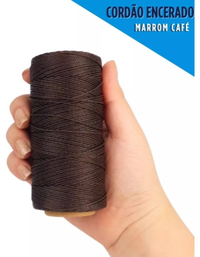 CORDÃO ENCERADO - 1MM FIO CORDONE DIVERSAS CORES - 100 METROS