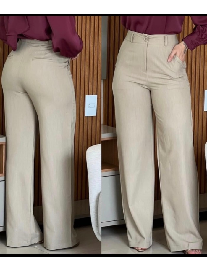 CALÇA PANTALONA TWILL C/ BOLSO EMBUTIDO