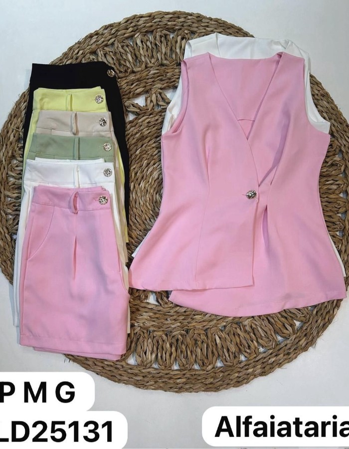CONJUNTO ALFAIATARIA C/ SHORT