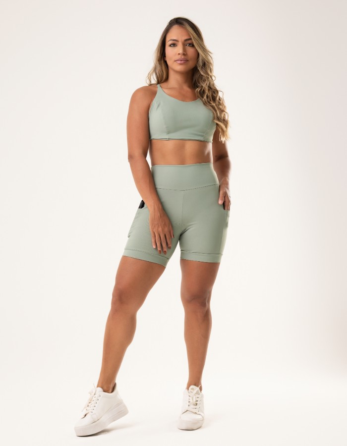 CONJUNTO DE SHORT E TOP COM 3 REGULAGENS ( MAXXI) 1628