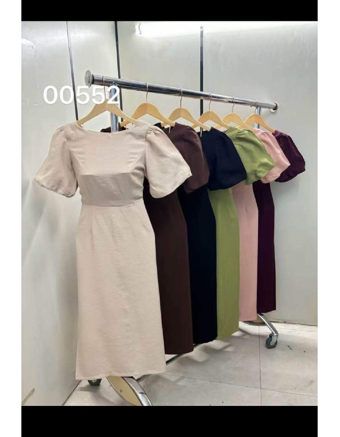 VESTIDO MARANTE C/ MANGA