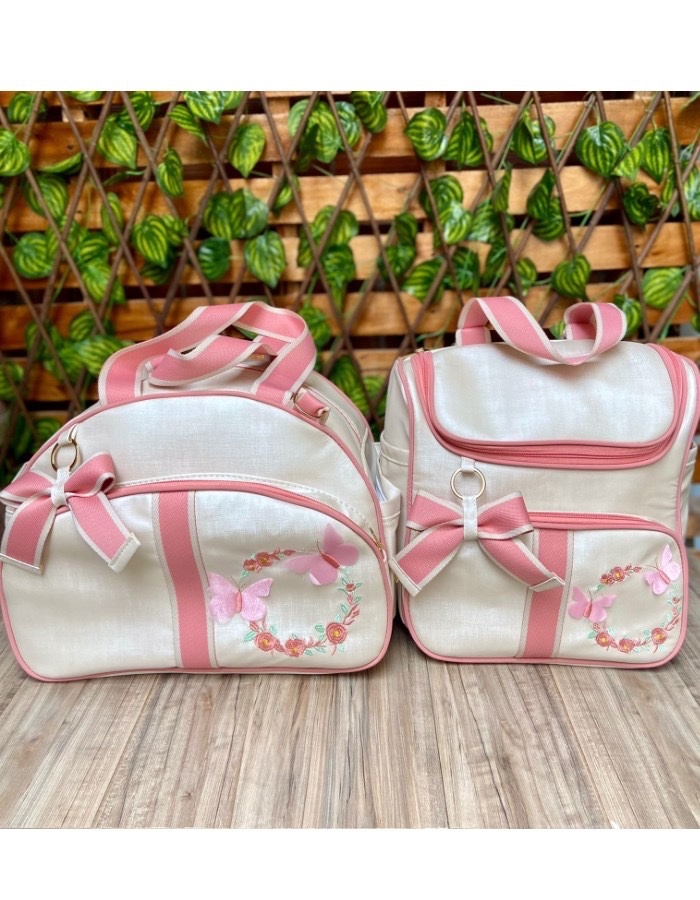 CONJUNTO BOLSA, TROCADOR  E MOCHILA MULTIFUNCIONAL BEBE EMANUEL