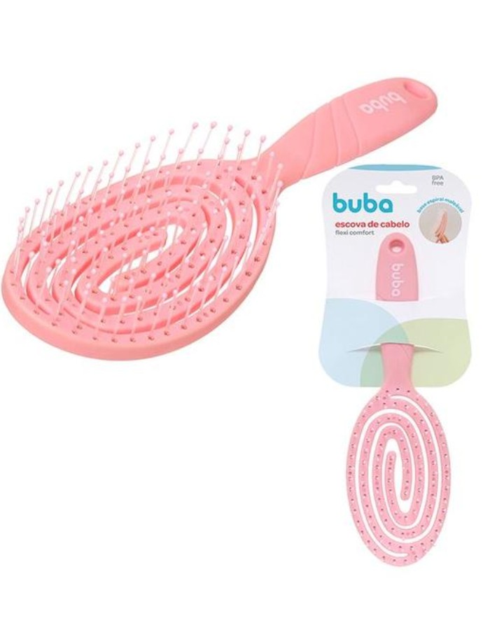 ESCOVA DE CABELO FLEXI COMFORT BUBA