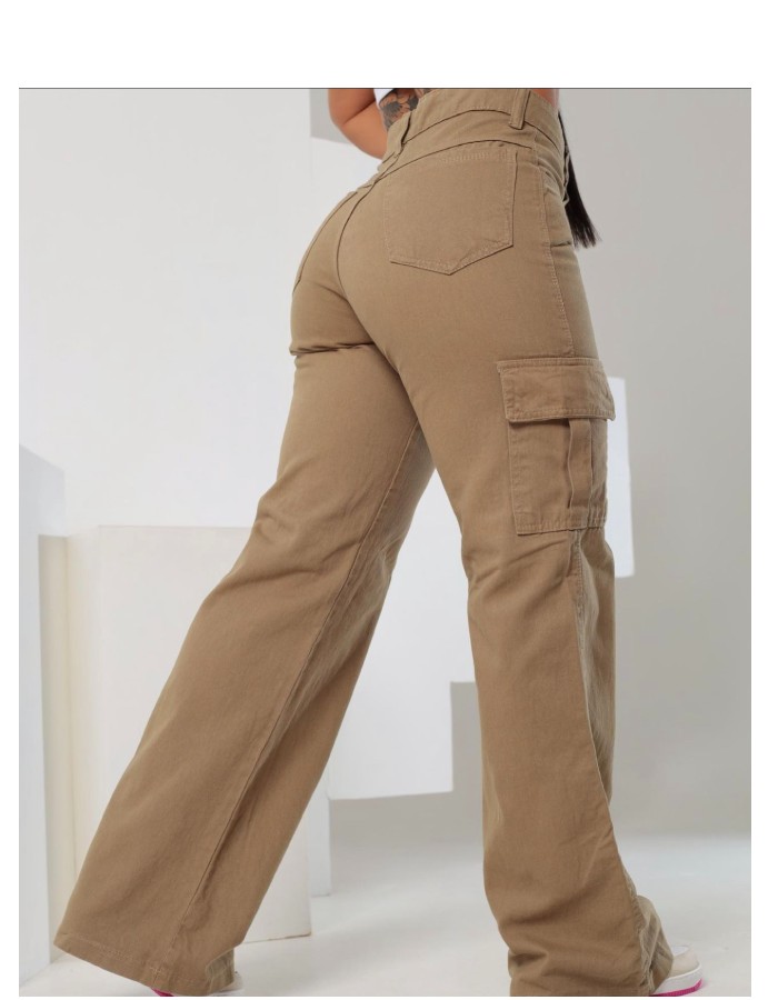 CALÇA WID LEG CARGO