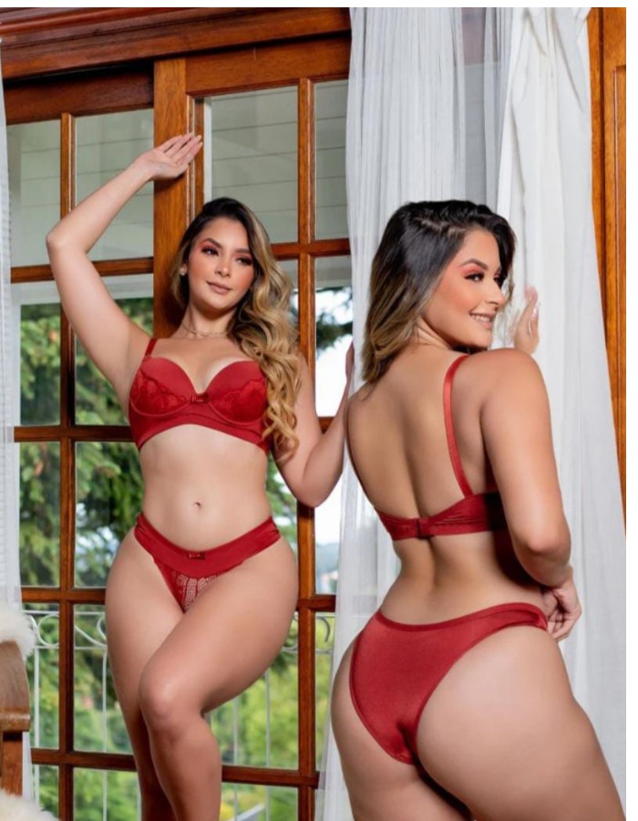CONJUNTO CALCINHA RENDA FRENTE  22-25