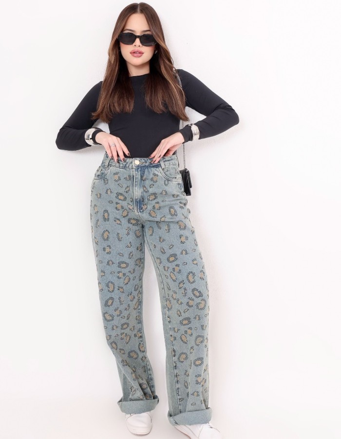 CALÇA GLOW ANIMAL PRINT DESGRADEADA