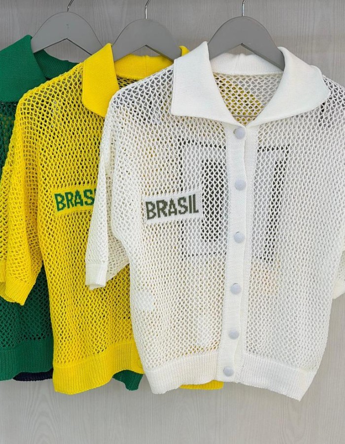 CROPPED TRICÔ BRASIL