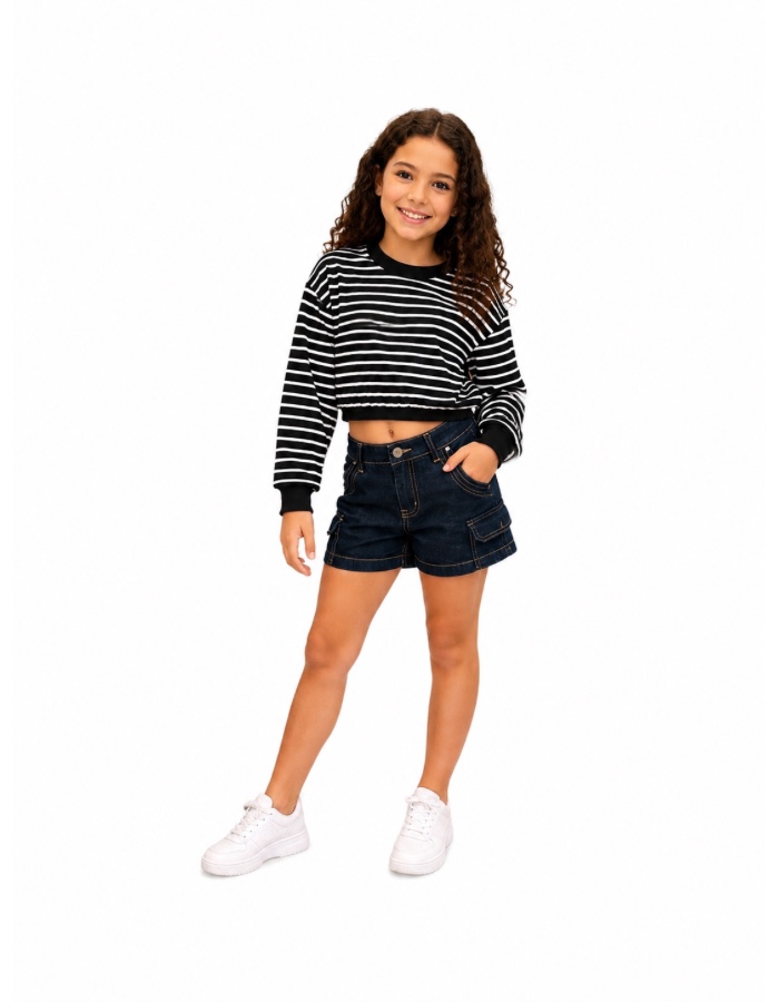 BLUSA ML LISTRAS