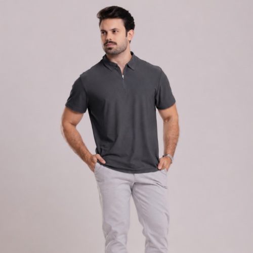CAMISA DE ZÍPER TECH