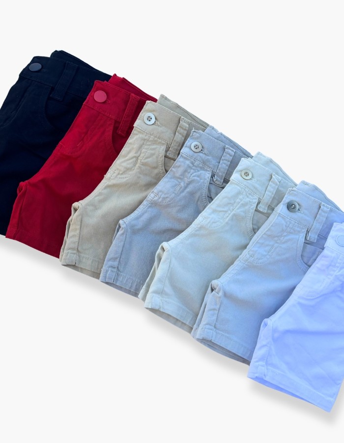 Bermuda Sarja Com Elastano Masculino Infantil