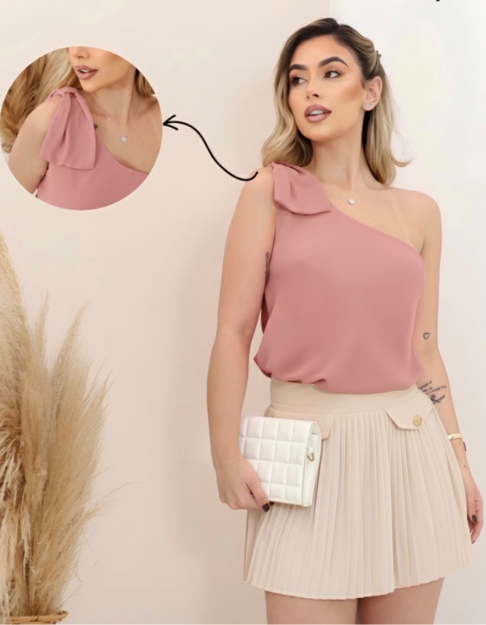Blusa Lívia Manga Nula