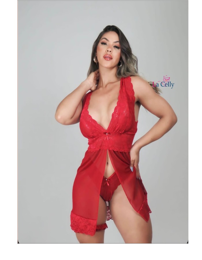 CAMISOLA SEXY ABERTURA FRENTE