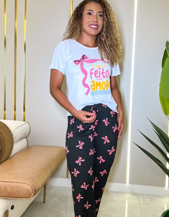 PIJAMA COM SERIGRAFIA