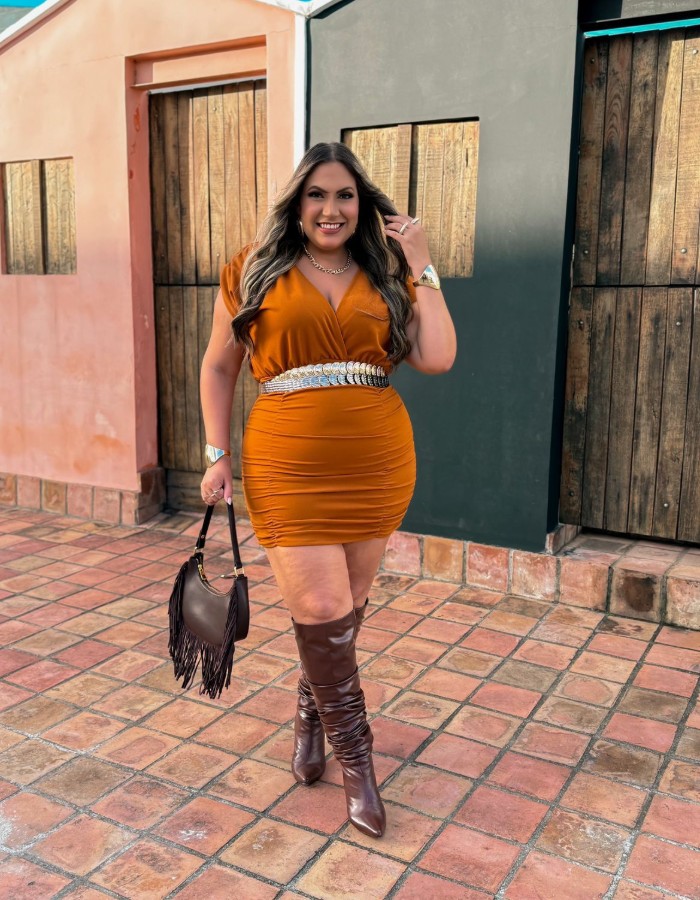 Vestido Yana transpassado 