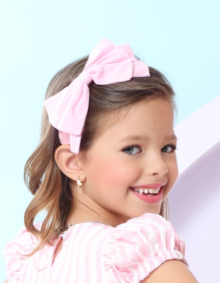 tiara laço duplo liso