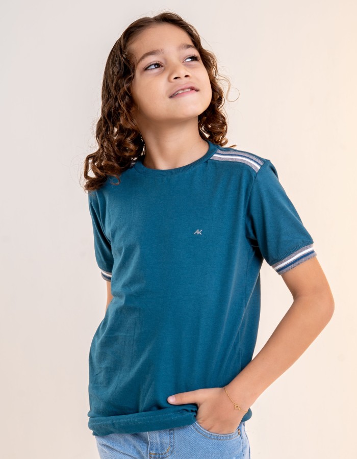 CAMISA TRABALHADA OMBRO E PUNHO 2 AO 8