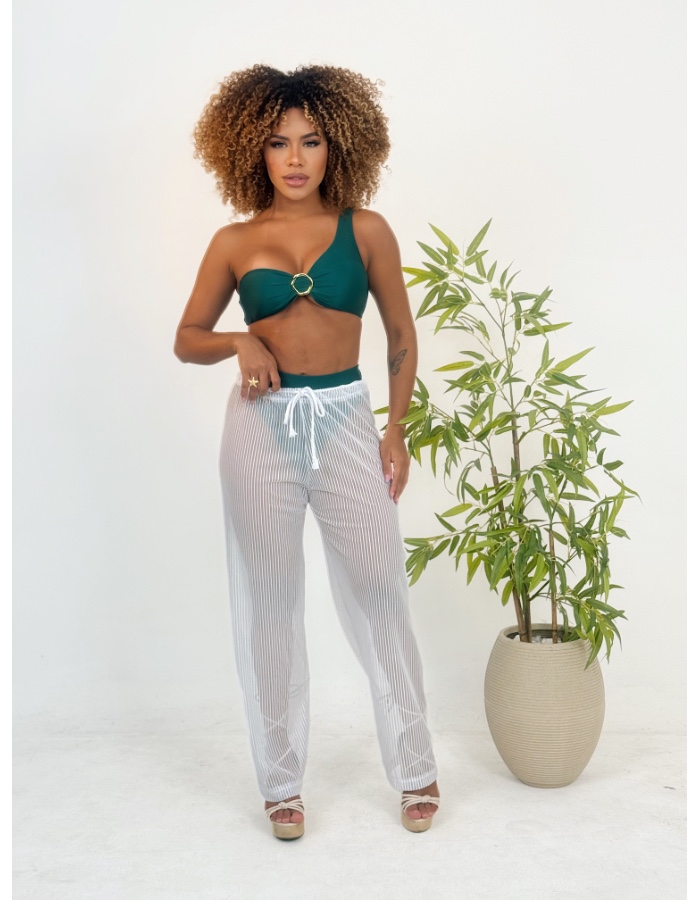 Calça com regulagem 