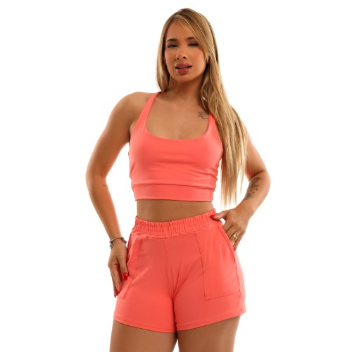 CONJUNTO SHORT COM BOLSO 