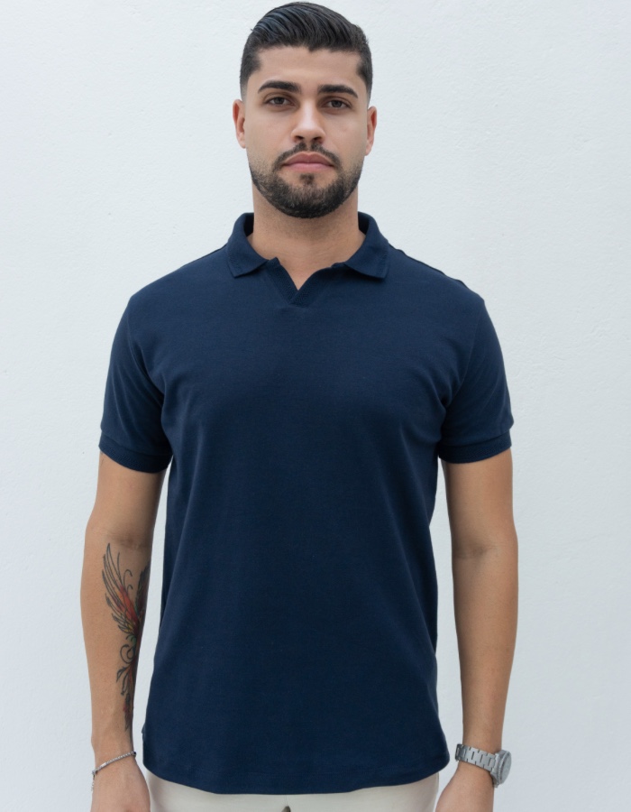 GOLA POLO V SUEDINE 100% ALGODAO