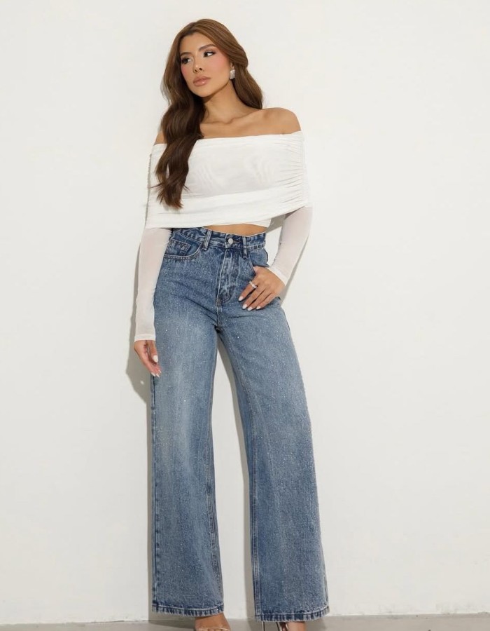 CALÇA JEANS BRILHO