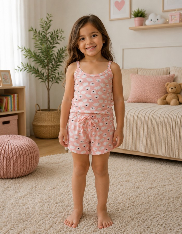 BABY DOLL INFANTIL ESTAMPADO ALCINHA