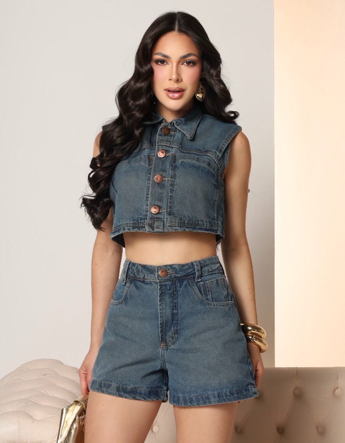 SHORT SLIM 100%
