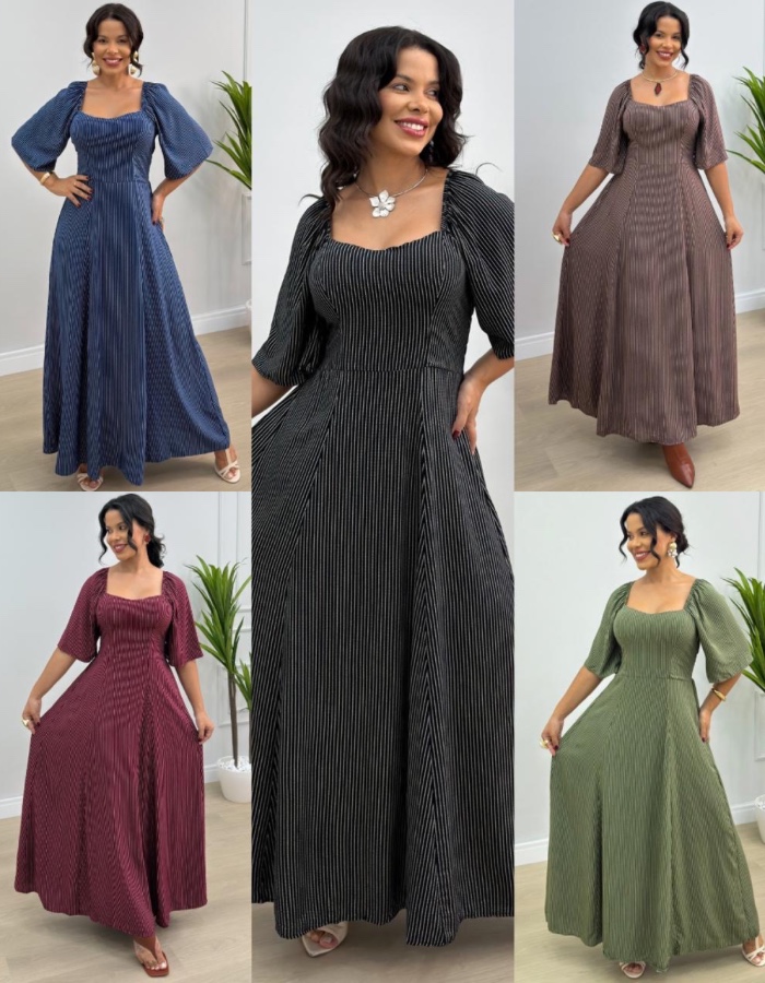 VESTIDO LISTRADO