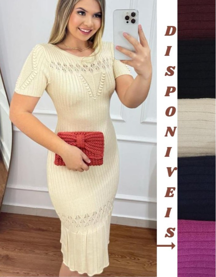 VESTIDO COM BABADO e RENDA