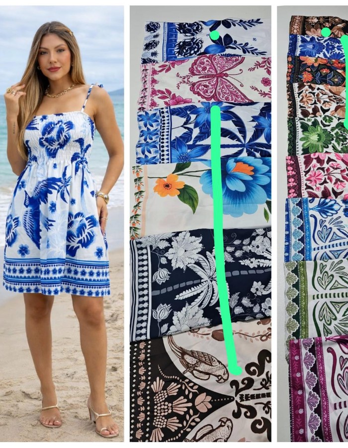 VESTIDO CREPE FARM 