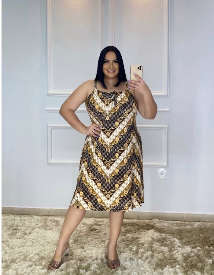 VESTIDO CURTO ALCINHA - TAM GG
