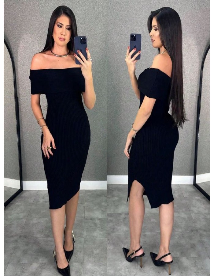 Vestido ombro a ombro 