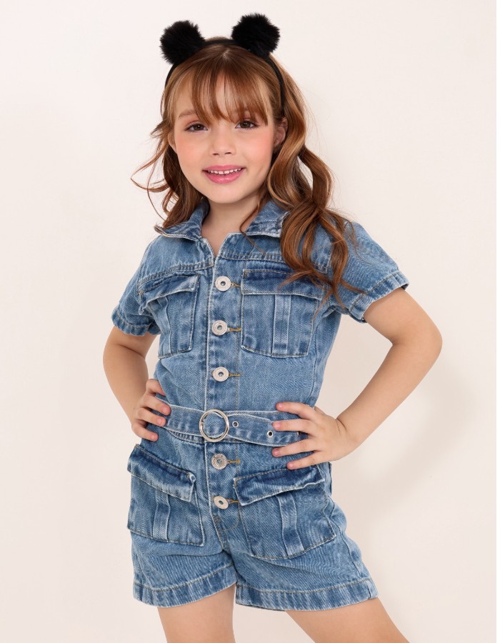 MACAQUINHO JEANS INFANTIL