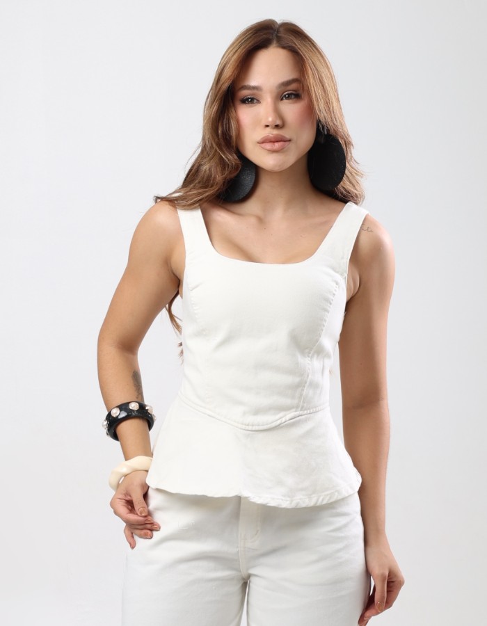 blusa peplum off