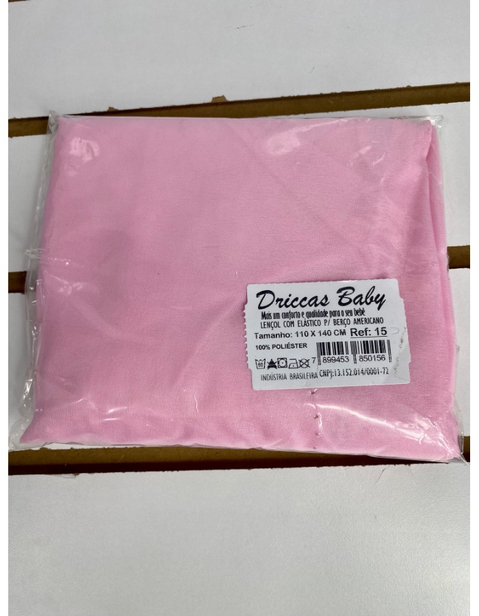 LENÇOL DE ELÁSTICO BERÇO AMERICANO 15 DRICCAS 