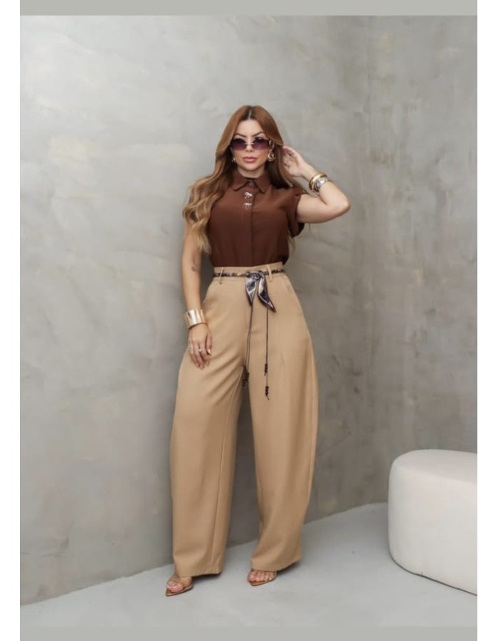 CALÇA WIDE BAGGY  ALFAIATARIA