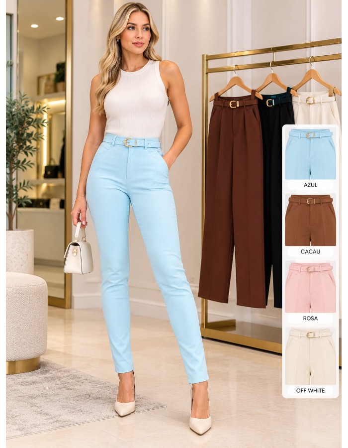 CALÇA RETA ALFAIATARIA PREMIUM