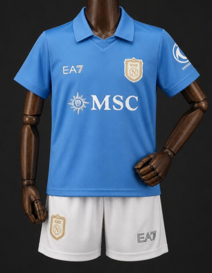 NAPOLI 26/27 | UNIFORME 100 ANOS  KIT INFANTIL 