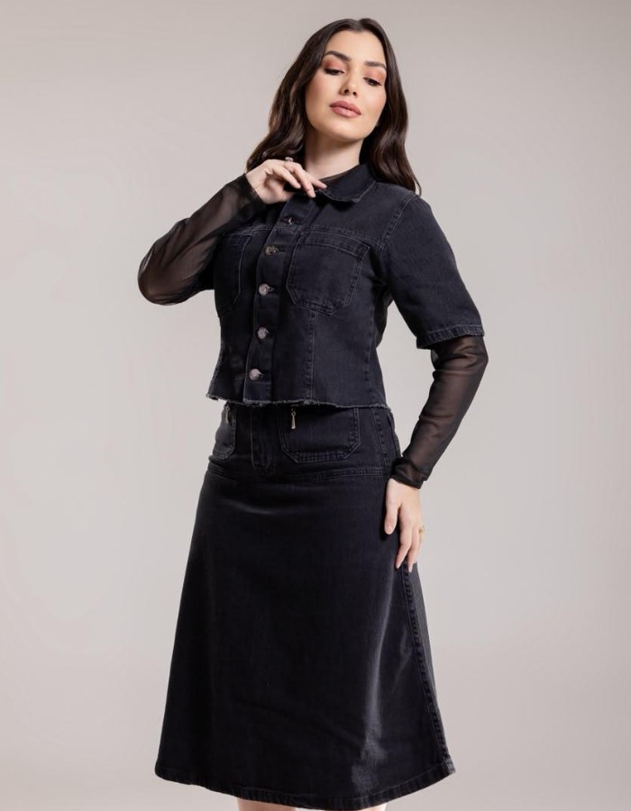BLUSA SANDRINHA S/CÓS - BLACK ESCURO