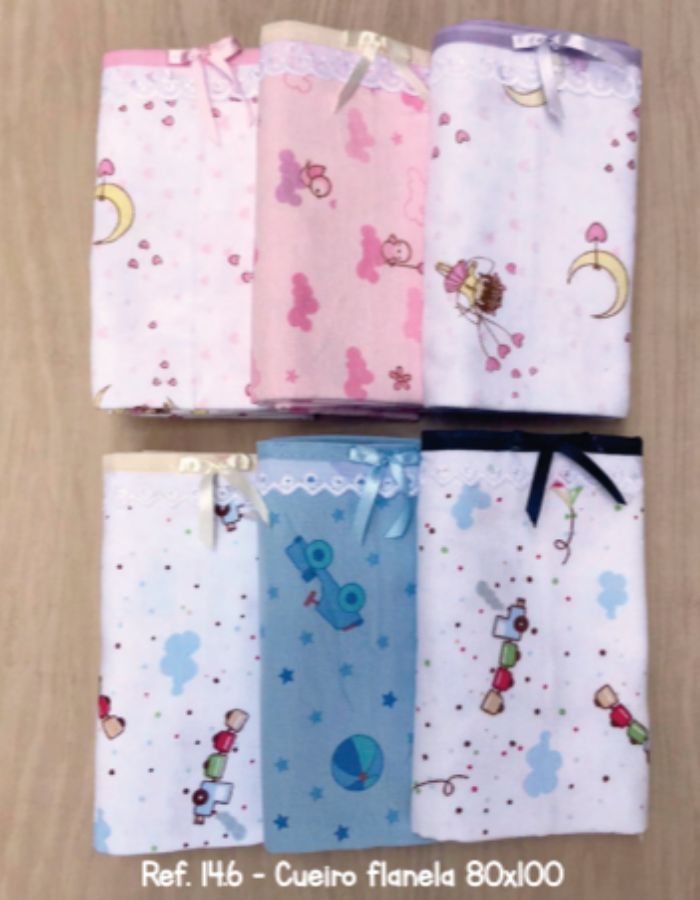 KIT CUEIROS ESTAMPADO C/ 03 UNIDADES 14.6 1,00mX80cm PEDRINHO BABY