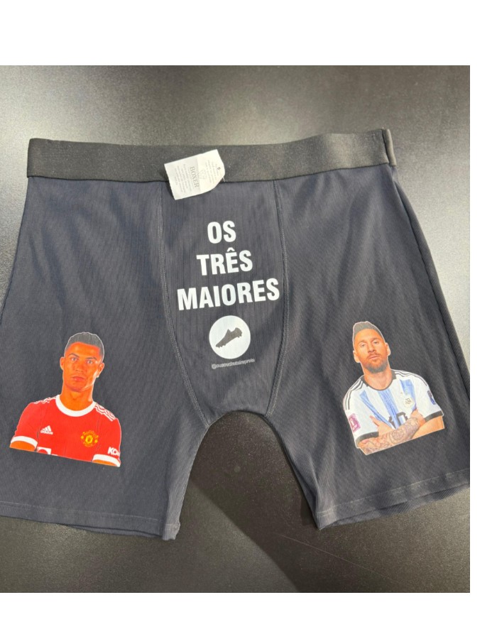 CUECA OS 3 MAIORES - CHUTEIRA PRETA 