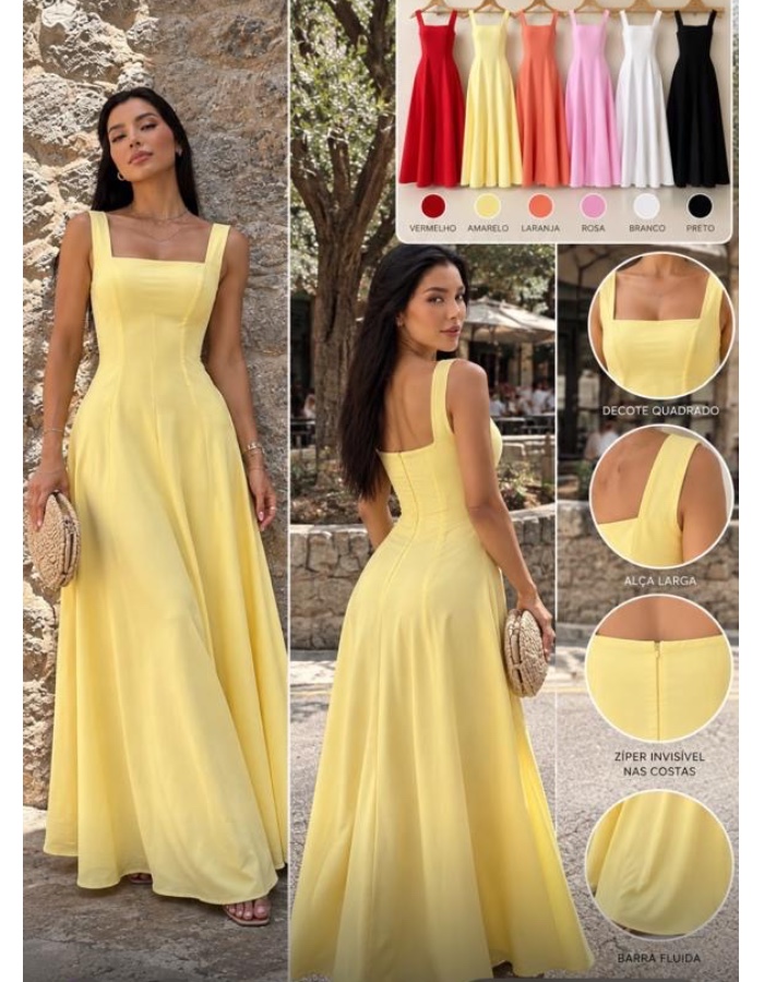 A Vestido Longo Basic 