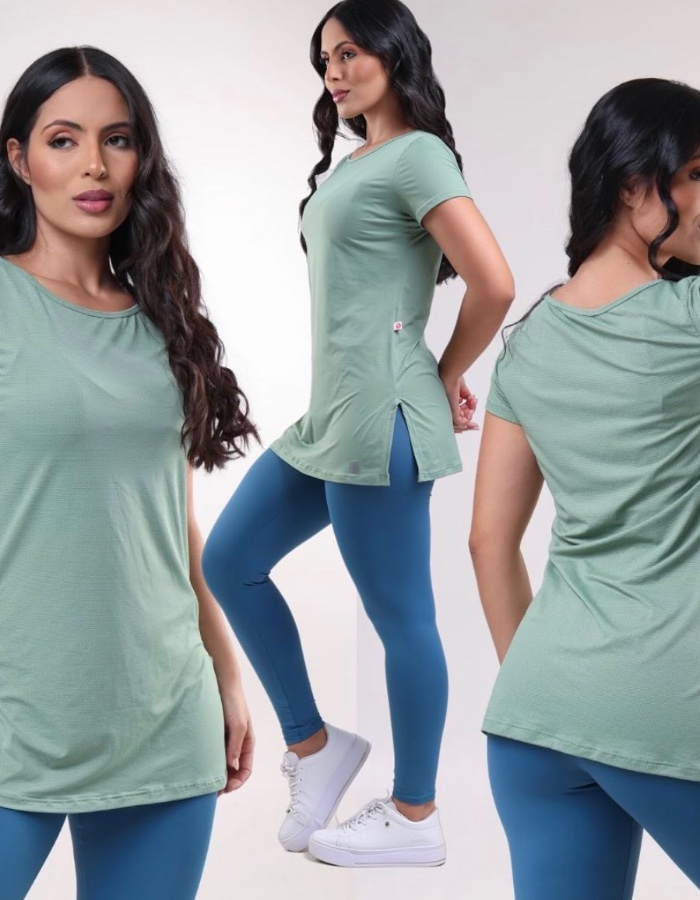 Camiseta longa 