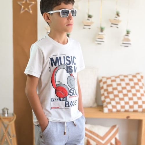 Camisa estampada music