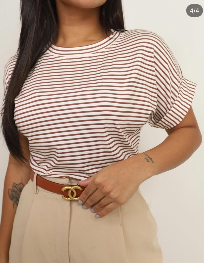 BLUSA TSHIX MALHA LISTRAS