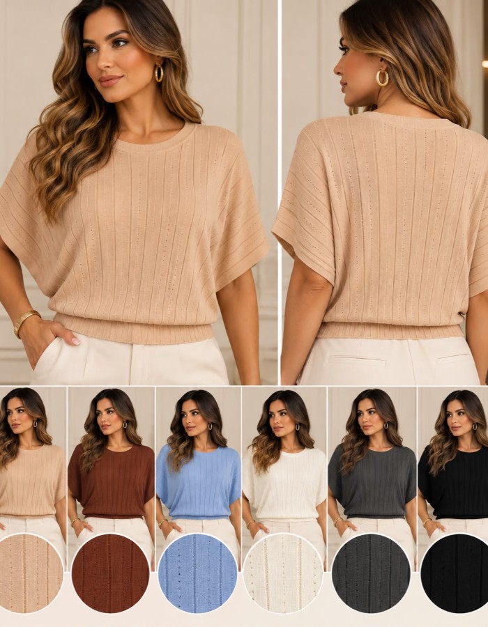 BLUSA MODAL FRIO MANGA MORCEGO