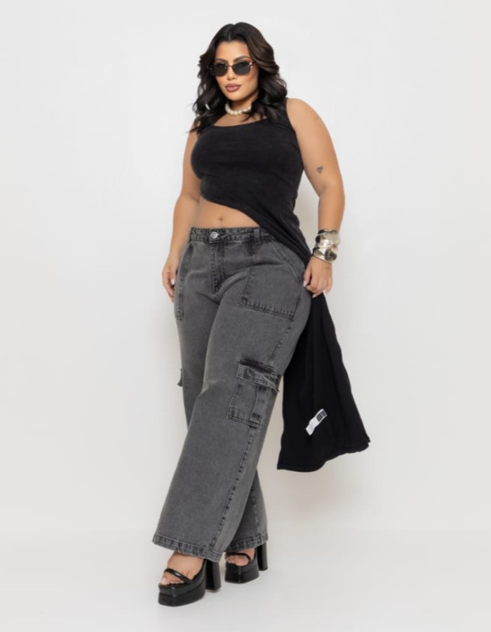 CALÇA PLUS 100% 