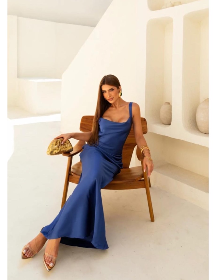 Vestido seda Hellen 